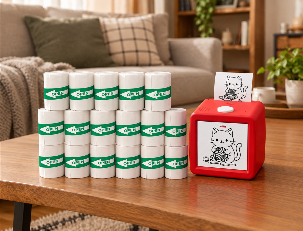 Lot de 20 rouleaux de mini papier pour imprimante Cubsprint