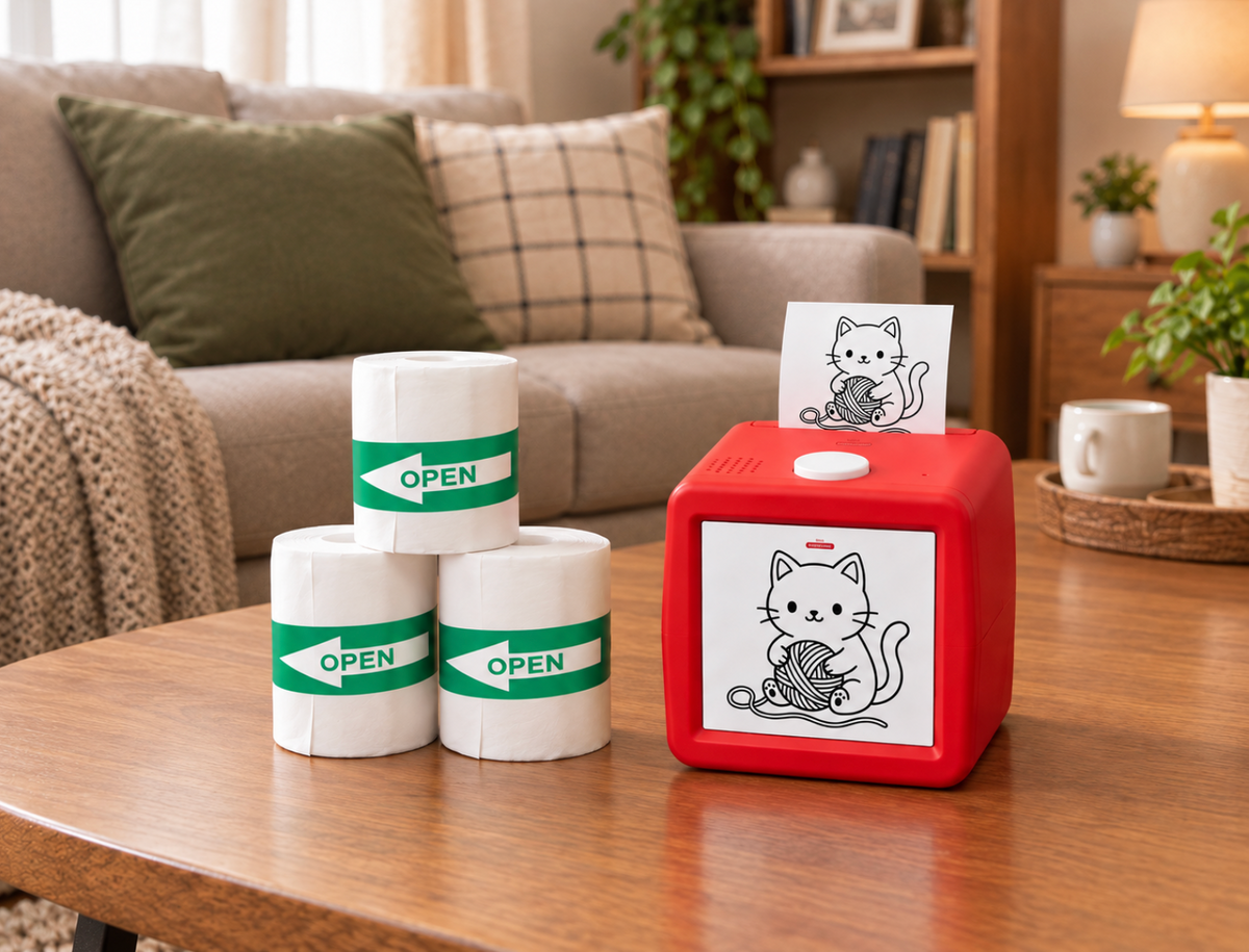 Lot de 3 rouleaux de mini papier pour imprimante Cubsprint